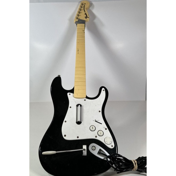 Xbox 360 Harmonix Fender Stratocaster Wired Guitar Rock Band 822152 Parts *Read* - Picture 1 of 5